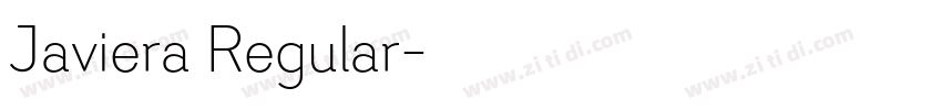 Javiera Regular字体转换